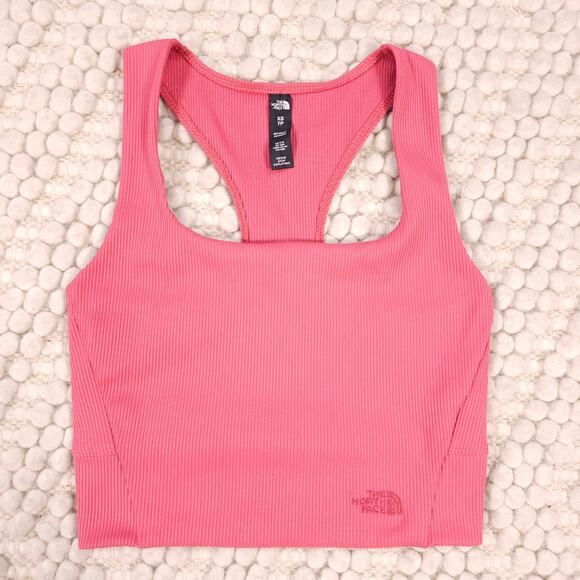 The North Face Ruby Hill Rib Knit Tank Coral Pink Sz Extra Small - Picture 5 of 10